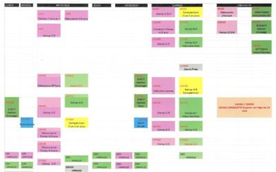 Planning 29 mars au 4 avril
