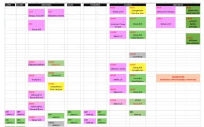Planning 19 au 25 avril