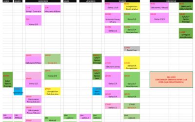 Planning 10 au 16 mai