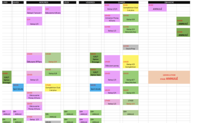 Planning 17 au 23 mai