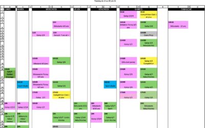 Planning du 14 au 20 juin