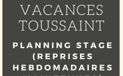 Stages vacances de Toussaint