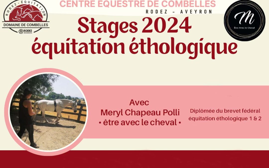 Stages équitation éthologique 2024